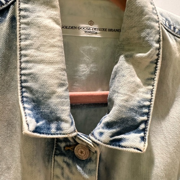 Golden Goose Deluxe Brand ombre Denim Jacket with Belt, authentic size S - Picture 5 of 8